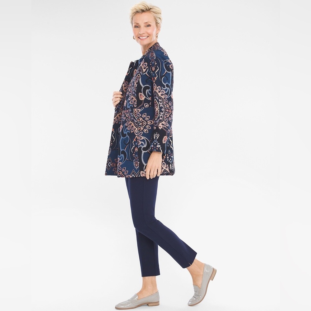 CHICO’S Elegant Jacquard Jacket